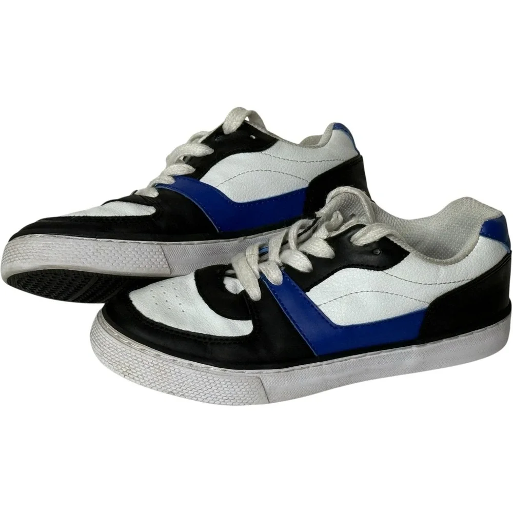 The Children's Place Blue Black White Colorblock Sneakers Boy's 2
